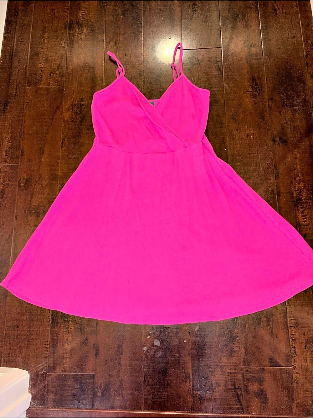 Free People Wrap Front Mini Dress in Pink Size XL Like New